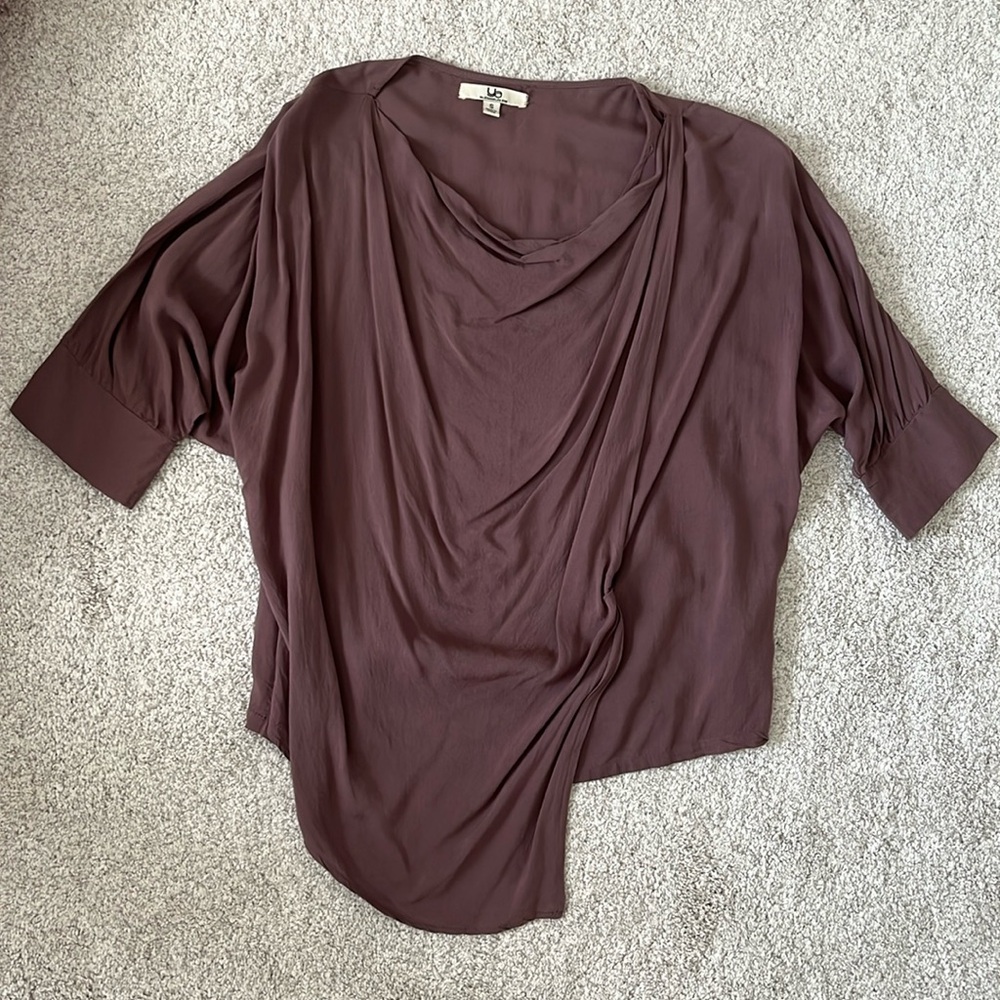 Mauve draped top